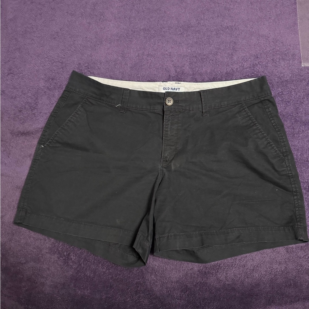 Old Navy Shorts Women’s Chino Size 10 Black.